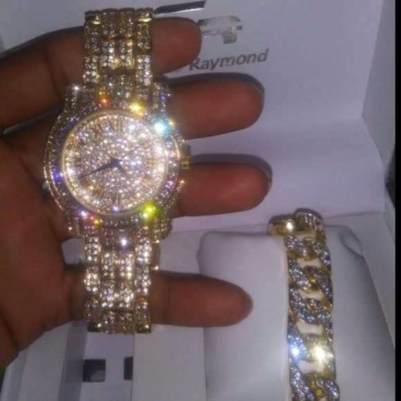 ICED Out Watch w/ Lab Simulated diamonds